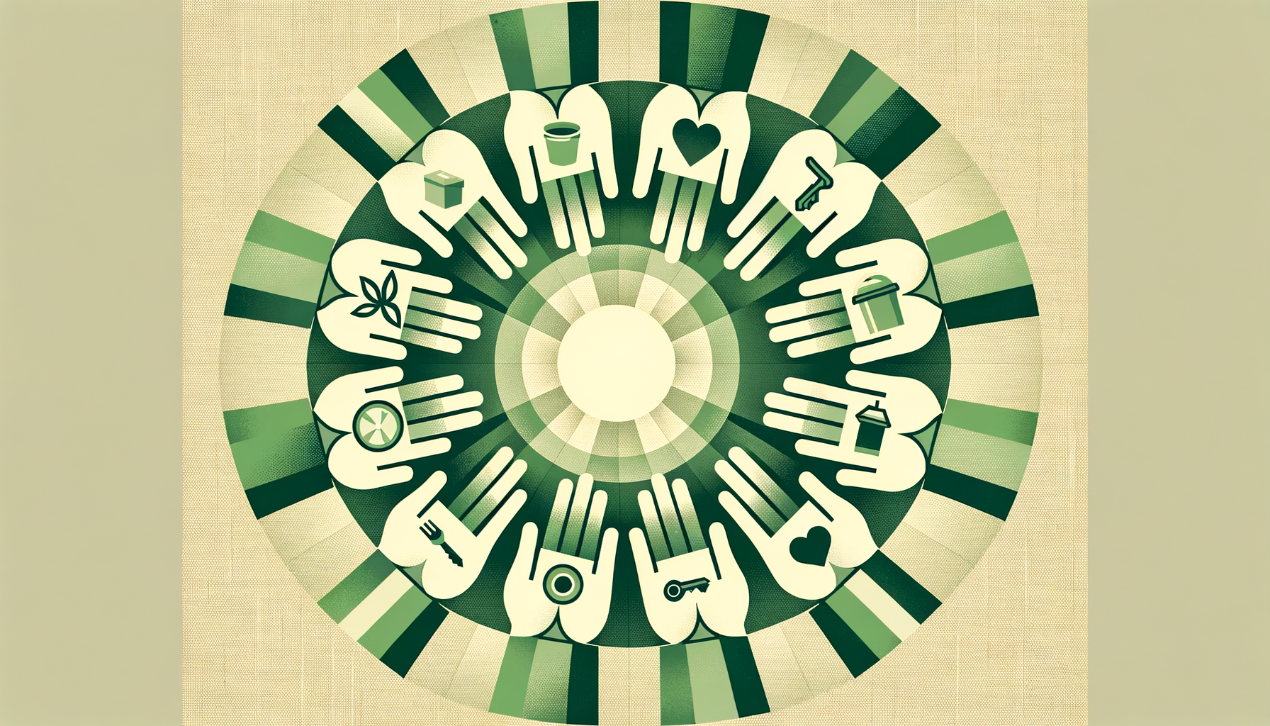 People rallying around someone in need